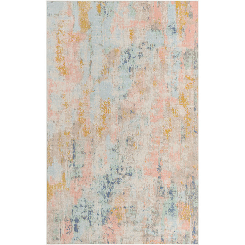 Abstract Indoor Rug, Rectangle 5' x 8'