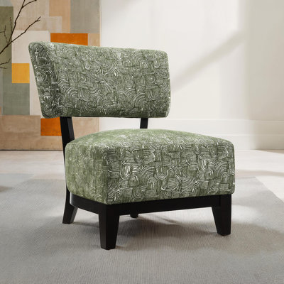 Fauteuil d'appoint sans accoudoirs et pieds inclinés