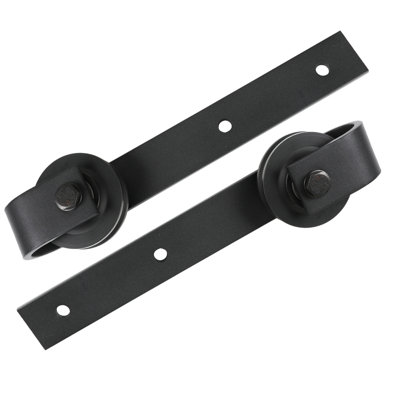 Ensemble de quincaillerie pour porte de grange coulissante standard à un seul rail de 21 cm