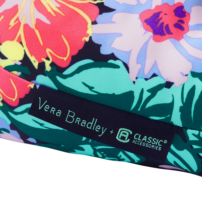 Vera Bradley Outdoor 3'' Dining Chair Seat Cushion, 3" H x 19" W x 19" D, Happy Blooms