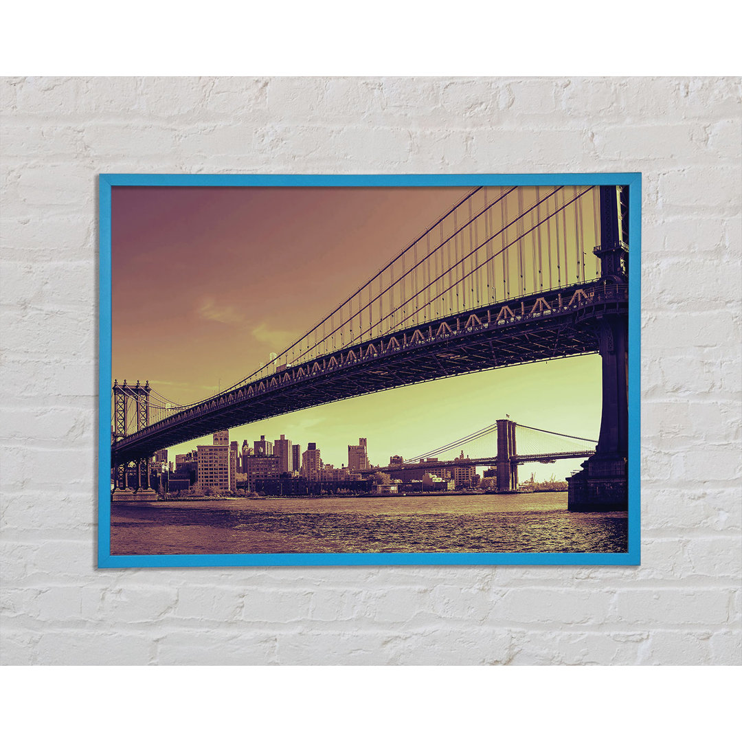 Bridges of NYC - Einzelne Bilderrahmen Kunstdrucke