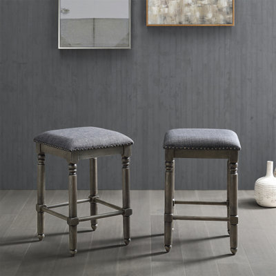 Tabouret pivotant à hauteur de comptoir en bois Arnhem, ensemble de 2