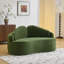 Durable Compact Two-seater Sofas, Green Chenille For Small Spaces