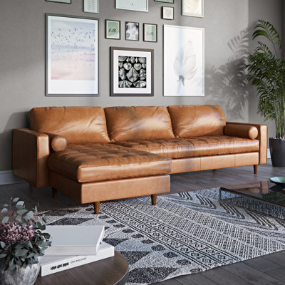 Brochu Leather L-Shaped Sectional