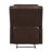 Brown Reclining Chair 1Pc Comfort Seating Faux Leather Upholstery Living Room Furniture Solid Wood-367002176