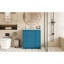 Ensemble de meuble-lavabo avec lavabo en céramique / ensemble de meuble-lavabo simple autoportant avec quatre tiroirs / armoire de rangement moderne