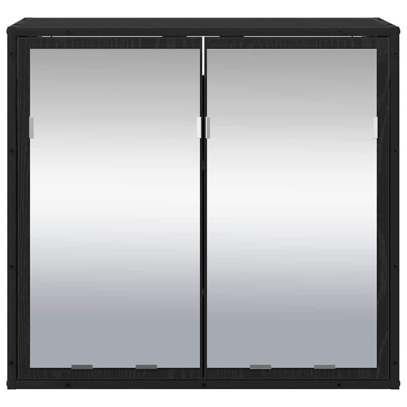 Wall Mounted Required Bathroom Cabinet, Black Oak