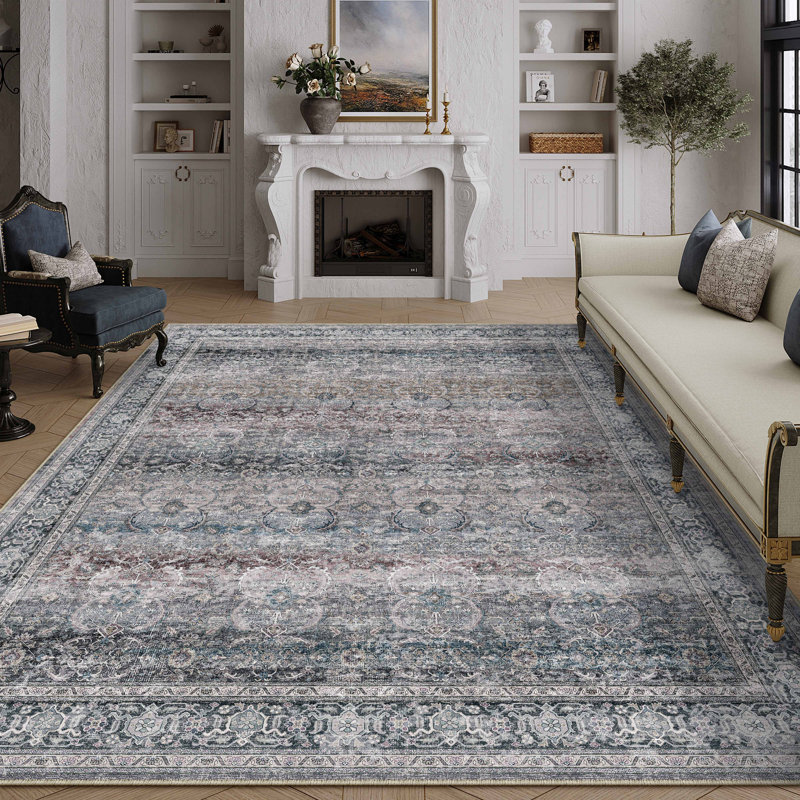Tapis gris clair Luthien, Rectangulaire 8 pi x 10 pi