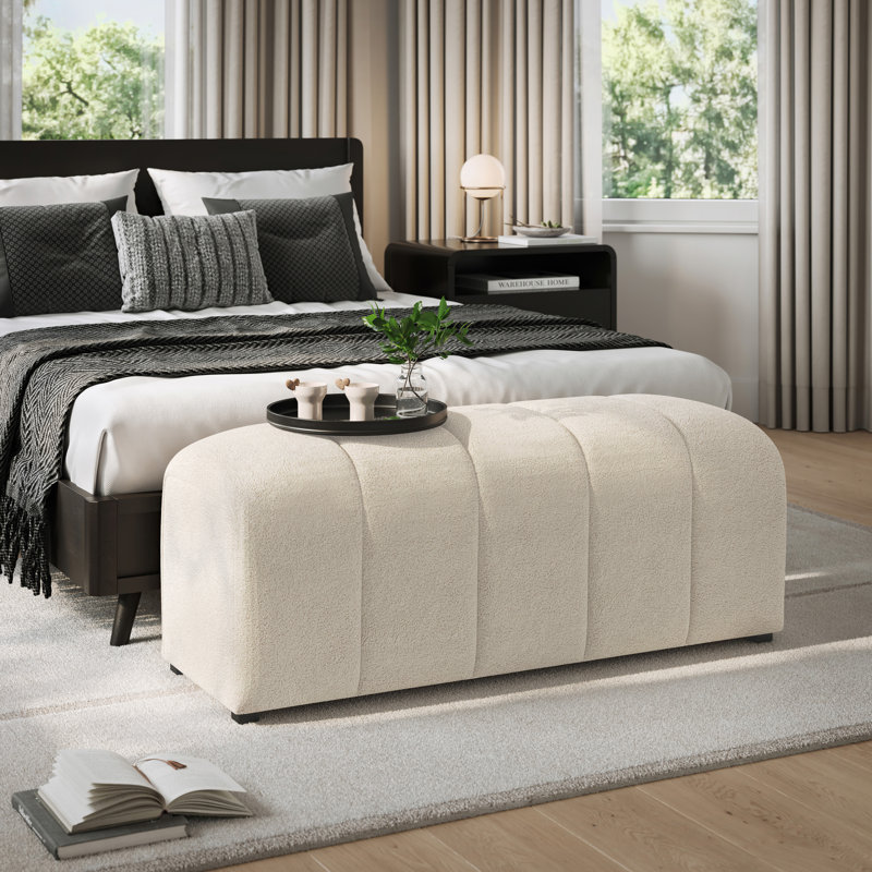 Kapresha Polyester Upholstered Bench