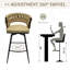 Ensemble de 2 tabourets de bar 28 "en cuir technique-367514340