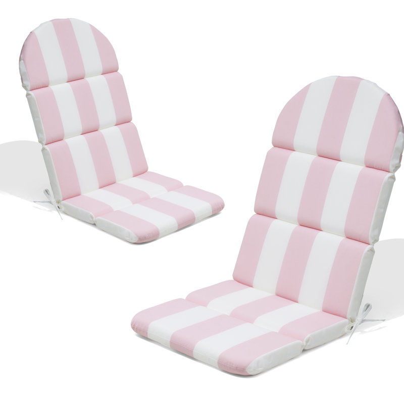 Coussin de siège / dossier Adirondack de 2,36 po Ebern Designs, 2, Gris, polyester