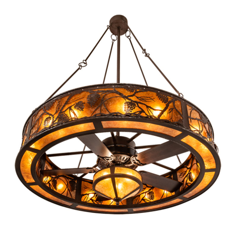 Whispering Pines Downrod Ceiling Fan
