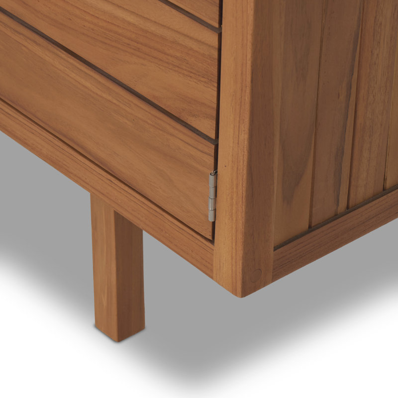 Lula 70'' W Solid Wood Buffet, Natural Teak