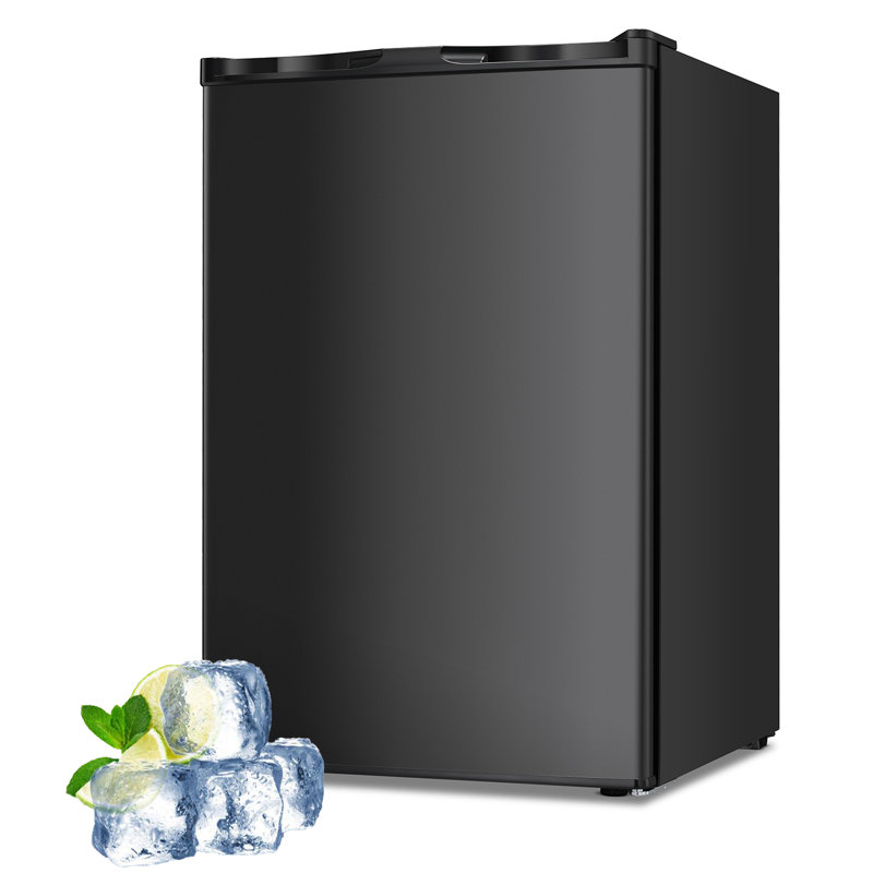 3 Cubic Feet Undercounter Upright Freezer with Adjustable Temperature Controls, Black