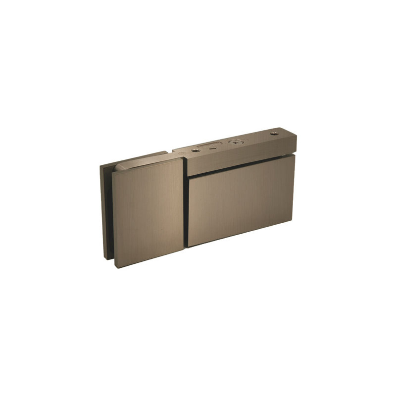 FHC CAM07BBRZ Pivot à fixation en haut et en bas Cambria avec serre en U pour verre 3/8 po - Bronze brossé