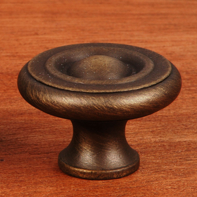 CK Series 1 1/2" Diameter Mushroom Knob, Large, Antique English