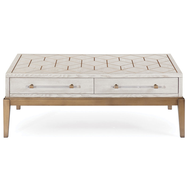 Perrine Single Coffee Table, White