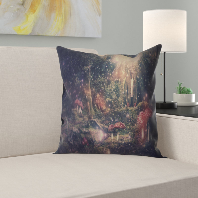 Coussin décoratif art collage Abstract, 16 po x 1 po, Coussin décoratif