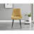 Simsbury Velvet Modern Upholstered Quilt Stitched Tapered Metal Leg Luxury Dining Chairs-855698035-903038782