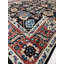 Tapis noir traditionnel en laine noué à la main noir-124205803