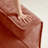 Armless Sofa Velvet- Red