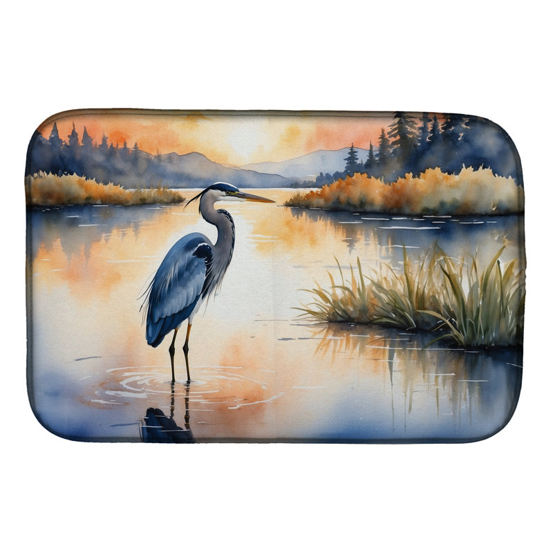 Tapis de séchage Blue Heron in the Golden Hour