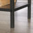 L-Shaped Metal Base Executive Desk
