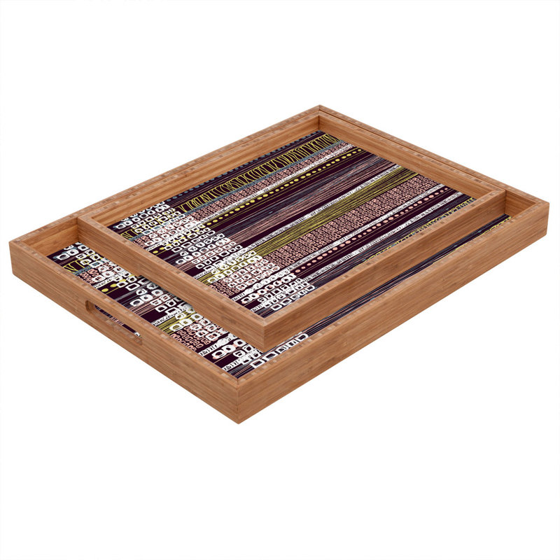 Solid Wood Tray, 1.75" H x 18" W x 14" D