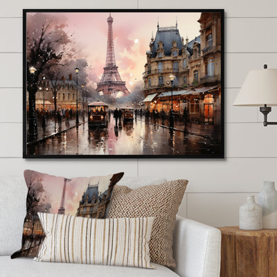 Attis Pink Twilight Rendezvous in Paris I - Print