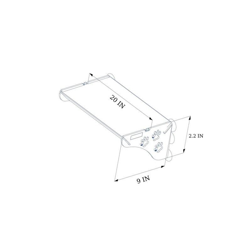 Lit rectangulaire pour chat