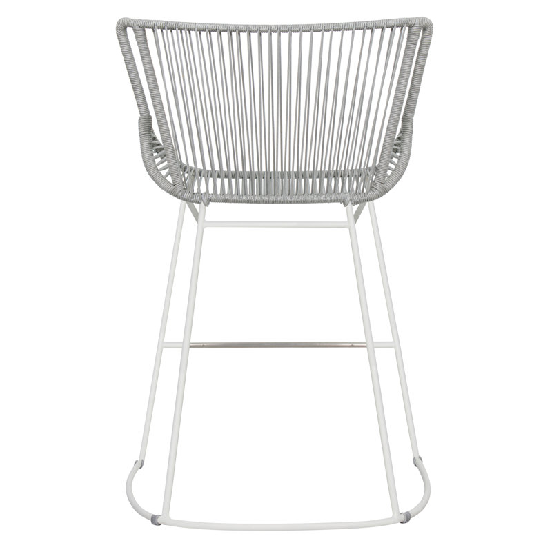 Tabouret de bar de patio 25,5 po n comptoir Archipelago, Gris clair