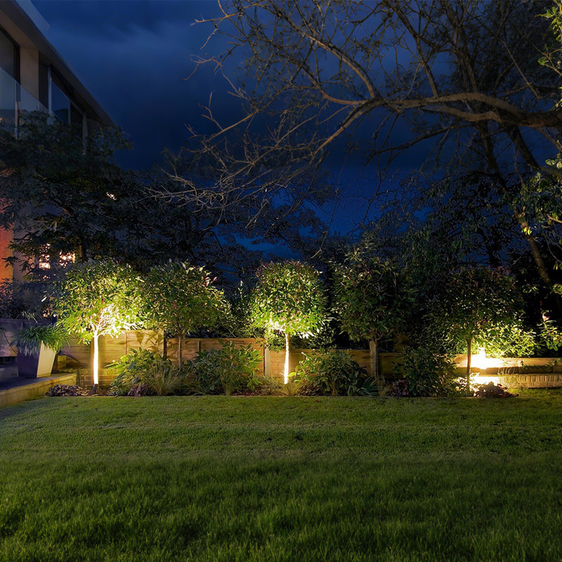 LED In-Ground Well Lights, 6W Low Voltage Shielded Landscape Lighting, 3000K Warm White