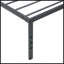 Structure de lit simple en métal robuste, assemblage rapide et facile, sans bruit, noir, parfait pour les petits espaces
