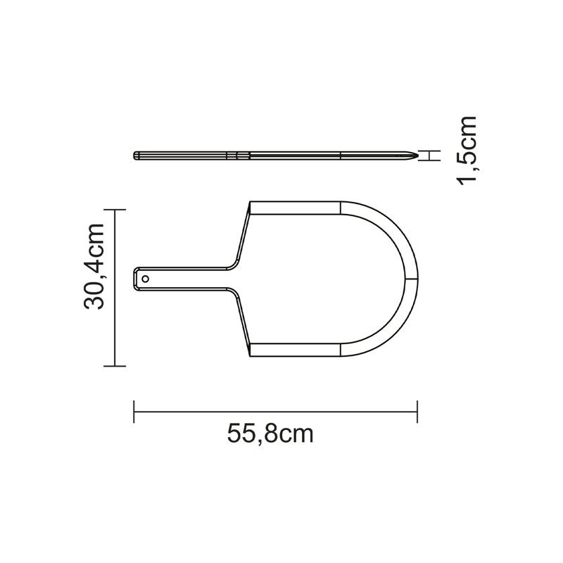 Tramontina Pizza Peel 55cm x 30cm 