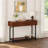 43.3" Wide Modern Console Table with Fluted Drawer Fronts, Wooden Sofa Table with 2 Drawers, Entryway Table for Hallway & Behind-Couch Storage-906921154
