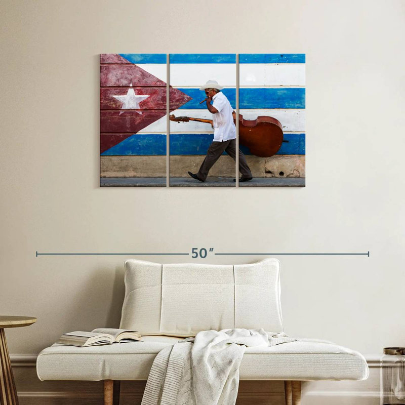 Abarca Cuban Cellist, 24" H x 38" W