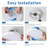 12" 24W Round LED Flush Mount Ceiling Light