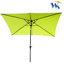 Parasol rectangulaire à DEL pour terrasse 10 pi x 6,5 pi, manivelle, inclinable, 26 lumières pour jardin-1514422108