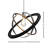 Shawver 1 - Light Black/Chrome/Satin Brass Single Pendant
