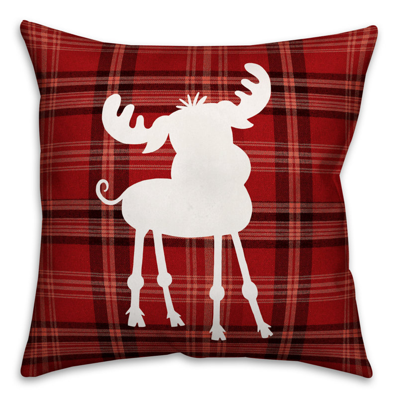 Plaid Reversible Throw Pillow, Throw Pillow