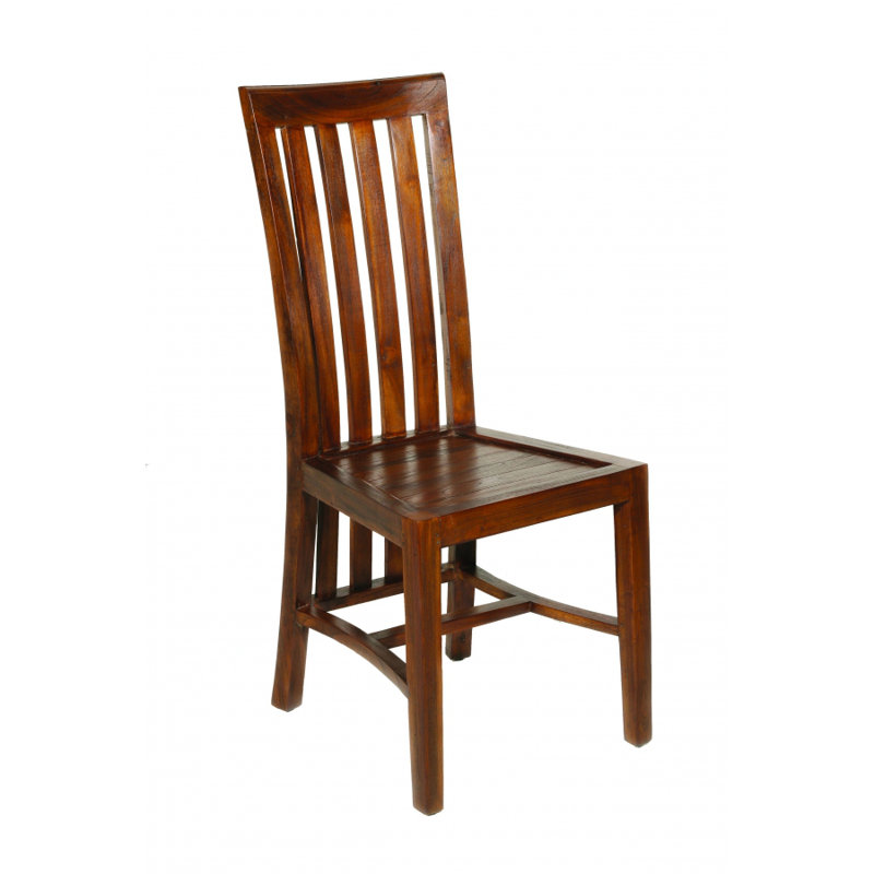 Roessler Solid Wood Slat Back Parsons Chair