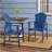 Outdoor Weather Resistant Acacia Wood Adirondack Dining Chairs (Set Of 2), Blue Navy Finish-1429092069