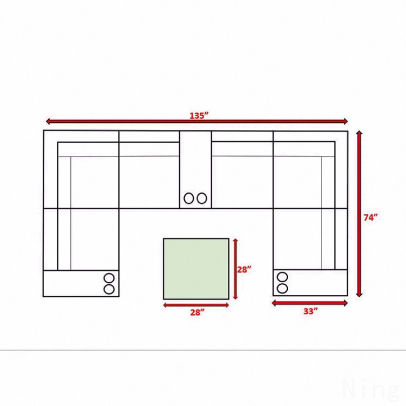 Ensemble de conversation modulaire 12 pièces, avec coussins d'extérieur