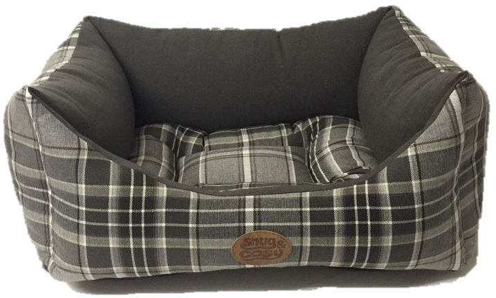 Camden Striped Polyester Pet Bed, 53.3cm W x 45.7cm D x 19.1cm H