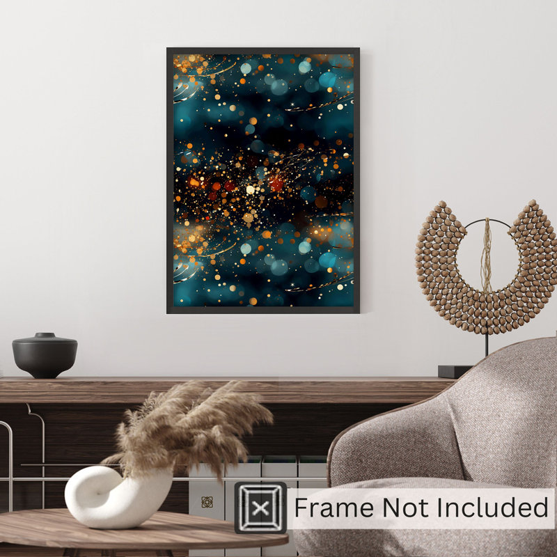 «Abstract Myst Elegance IV», reproduction d'art moderne sans cadre, H 20 po x l 16 po