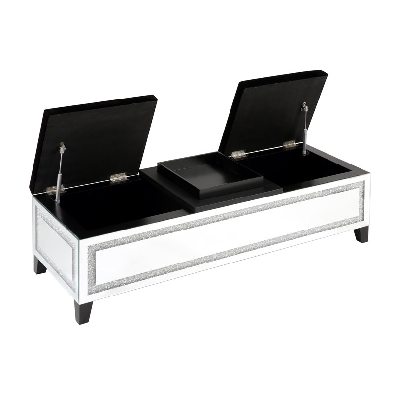 Banc de rangement rembourré en similicuir Athen
