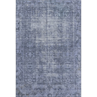 Premium Machine Washable Larock AMF1228 Global Rug