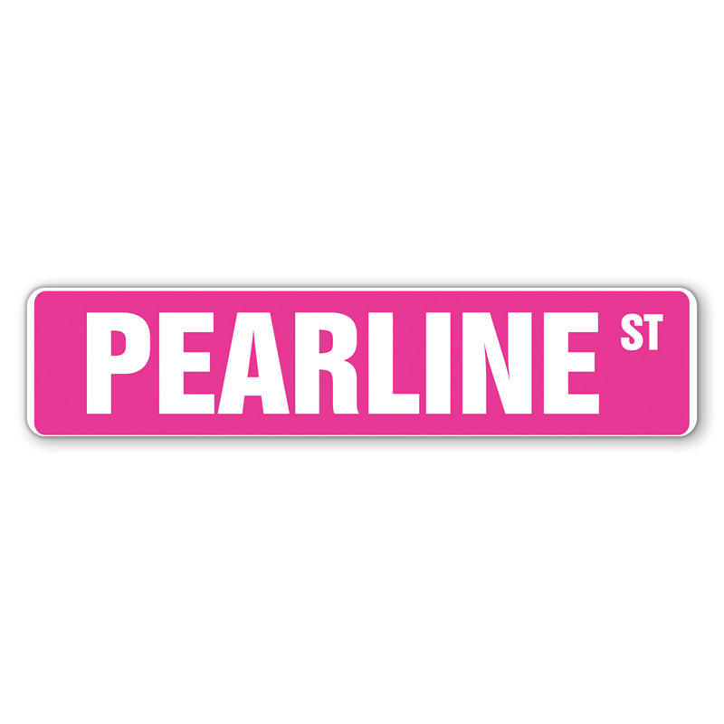Plaque de rue Lavertue, H 6 po x l 24 po x P 0,1 po