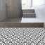 120 x 60 cm PVC Mosaic Tile in Black/White