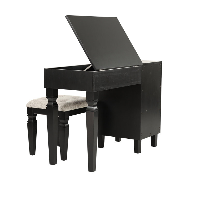 Traditional Formal Vanity Set, Black